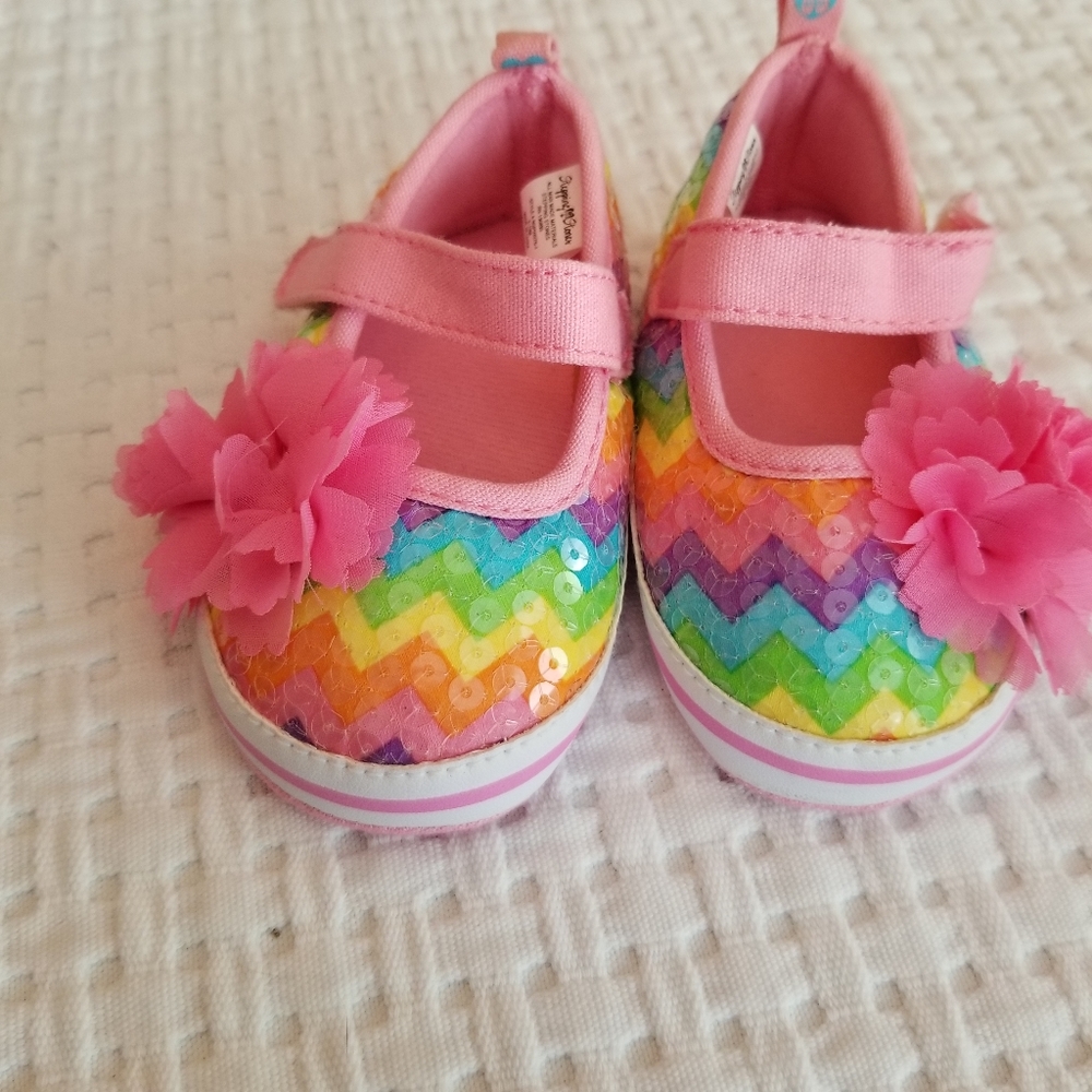 Stepping Stone Rainbow Sequin Infant Shoes